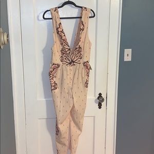 Free People “Setting Sun” jumpsuit size small NWT